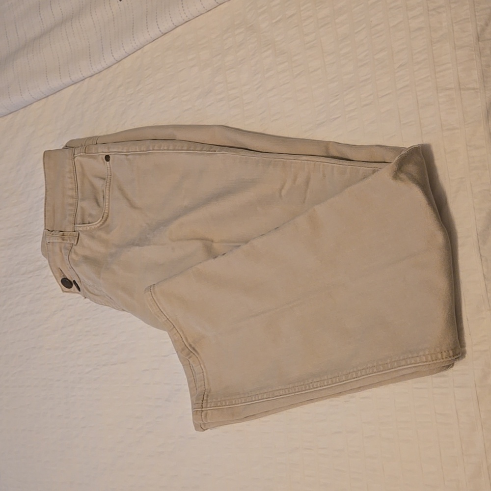 CABI LouLou Style#406 Straight Leg Mid Rise Denim Pants Sz 8 in Cafe Au Lait Y2K - Picture 8 of 13